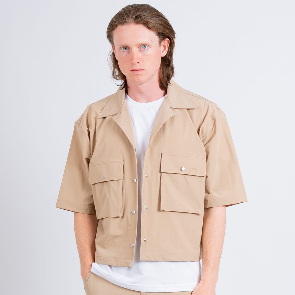 Camisa boxy cargo